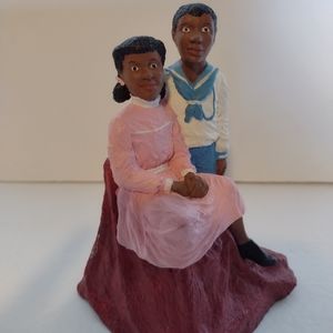 Aus-Ben Man/Woman Cast Bronze Statue 5 3/4 tall, Boone,N.C